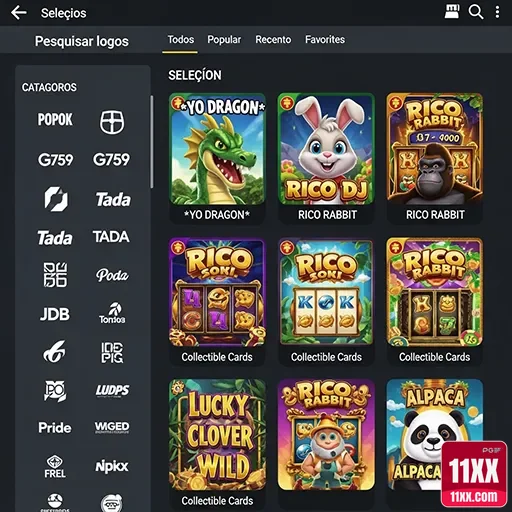 11xx - app exclusivo - Interface do App