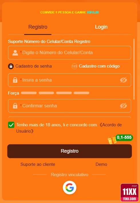 11xx - login premium - Entrar na Conta